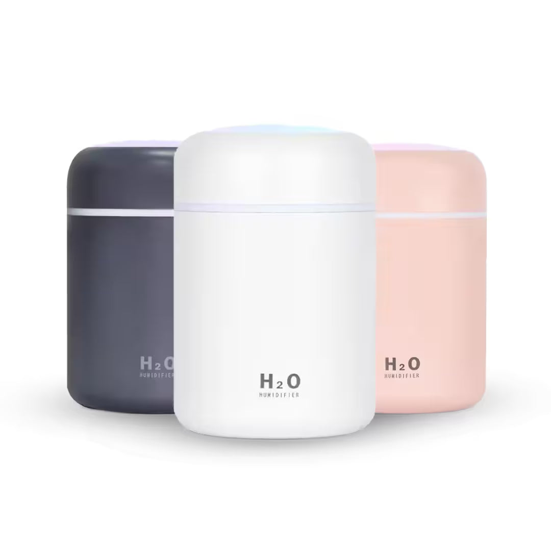 Difusor de Aromas Ultrassônico USB Portátil com LED Colorido