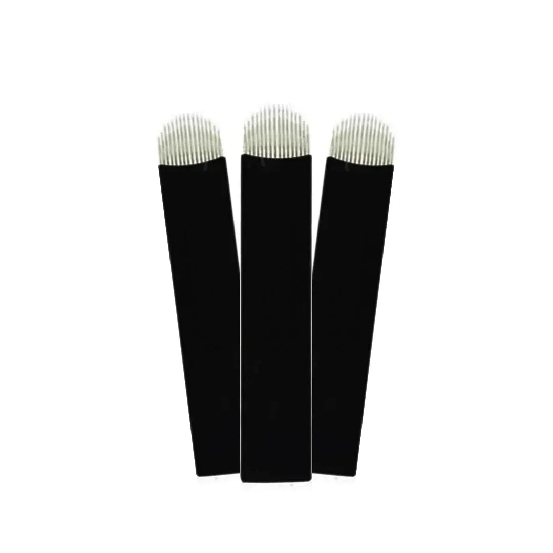 50pcs Tattoo supplies dermografo tattoo needles 0.15/0.18mm 18U shape tebori tattoo blades for manual microblading pen - VitaShops