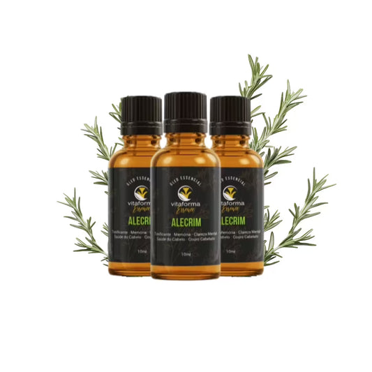 Óleo Essencial de Alecrim 10ml – Uso Profissional para SPA e Estética
