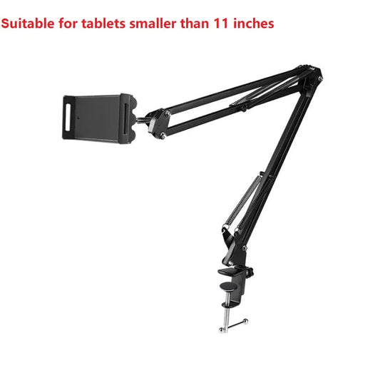 360 Degree Long Arm Tablet Holder Stand for 4 to 11 inch Tablet Smartphone Bed Desktop Lazy Holder Bracket Support for iPad