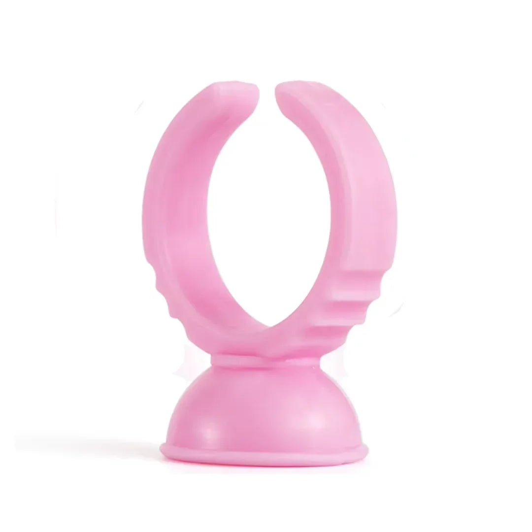 Anéis porta cola e pigmento para micropigmentação e extensão de cílios