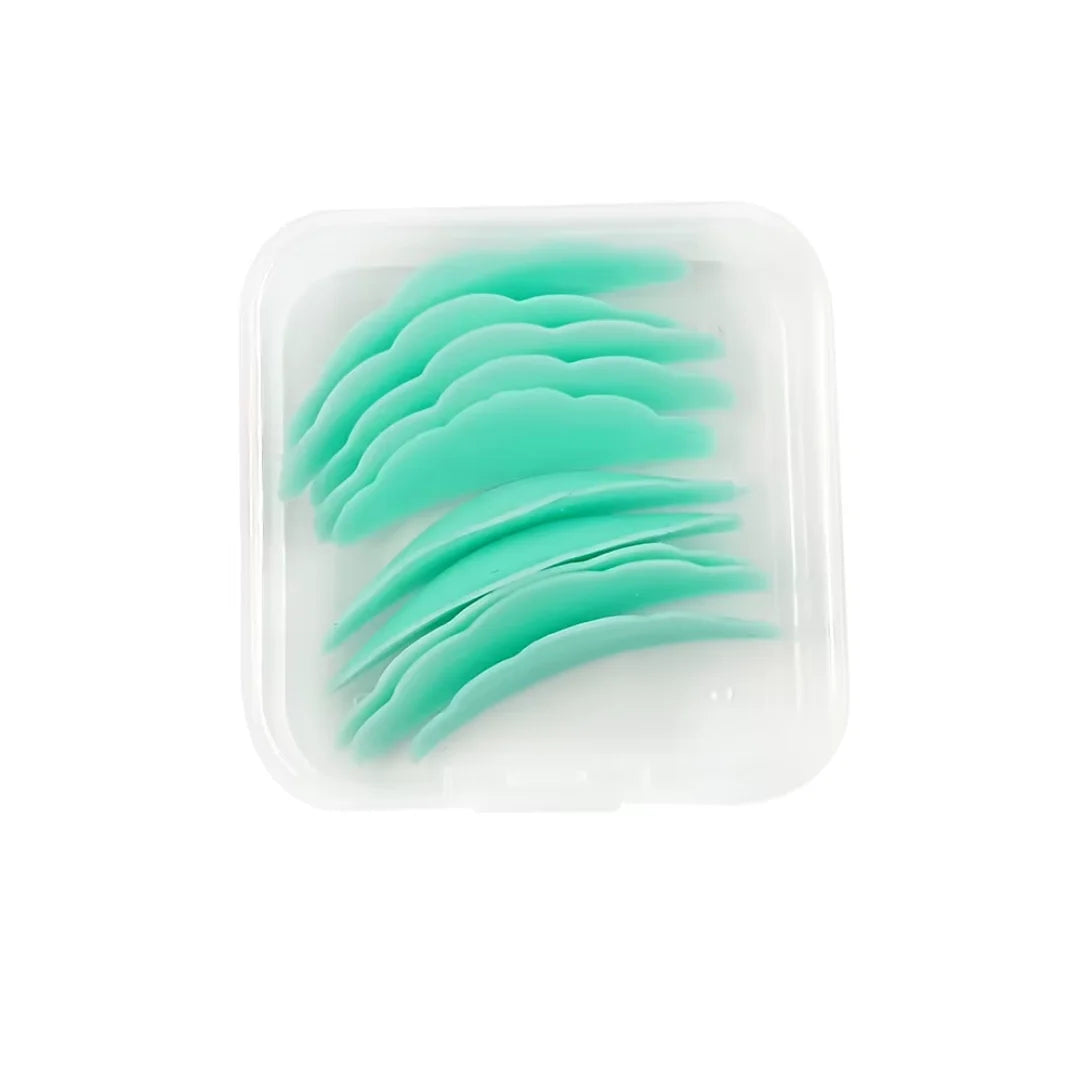 Pads de silicone para lash lift em diferentes tamanhos com caixa acrílica