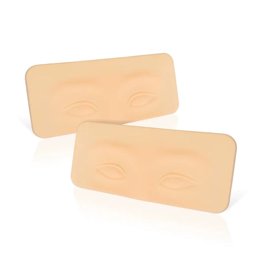 Pele artificial 3D em silicone para treino de micropigmentação da área dos olhos, cílios e sobrancelhas
