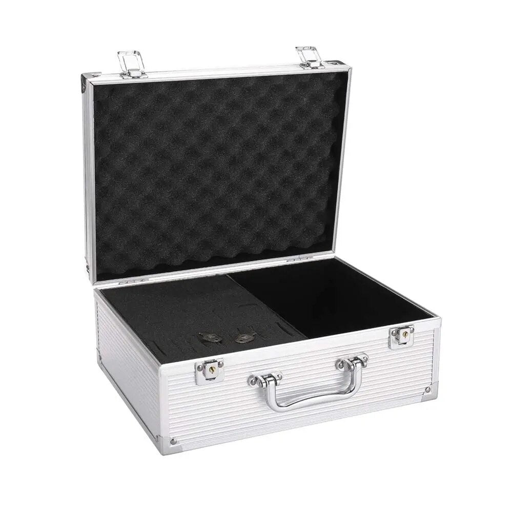 Profession Tattoo Box Multi-Function Tattoo Kit Carrying Case Machine Storage Box Lock Aluminum Makeup Travel Carry Box Supply