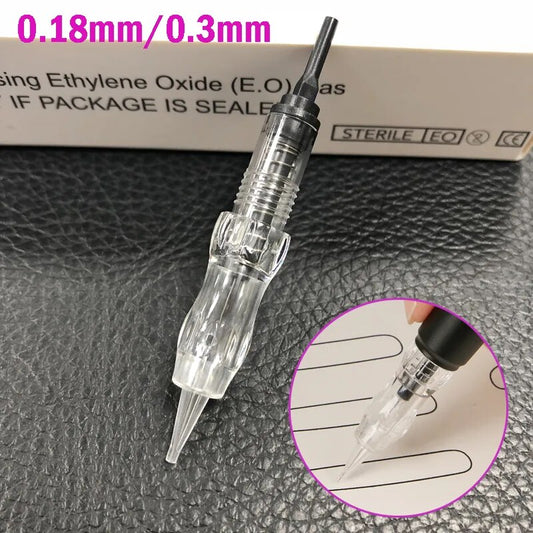 50PCS Tattoo Needles Permanent Makeup Cartridges For dermografo Machine Kit Eyebrow Needle for PMU Machine Black Pearl Machine