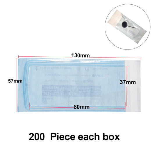 200Pcs Self-sealing Sterilization Pouches Bags 7 Sizes Medical-grade Bag Disposable Makeup Piercing Tattoo Accessories Supplies